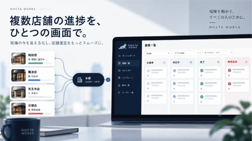 複数店舗の進捗管理を効率化する方法｜本部の確認・催促を減らす5つのポイント